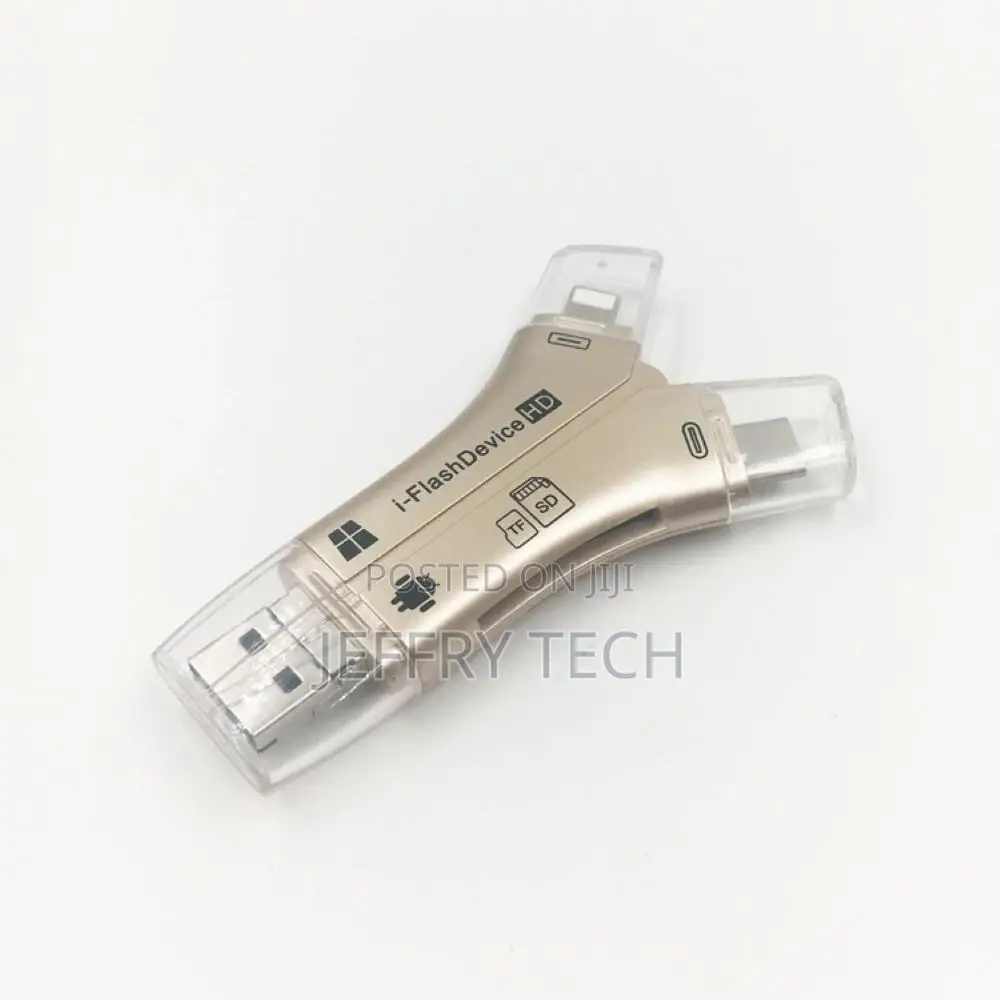 4 in 1 I Flash Drive USB Micro SD TF Card Reader Adapter Dat