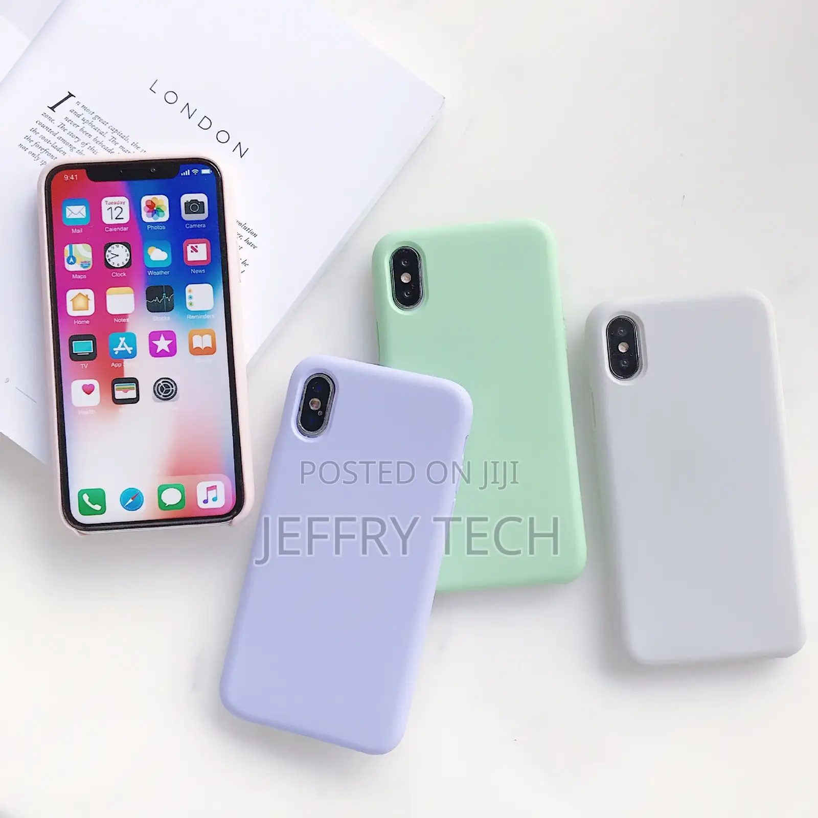 Case on for iPhone X XS MAX XR Soft Silicone Candy Pudding C