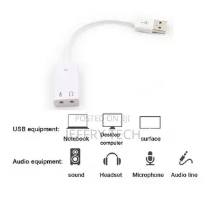 Virtual 7.1 Channel Audio Adapter USB Sound Card