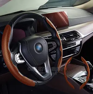 Carbon Antiskid 2pc Steering Wheel Cover