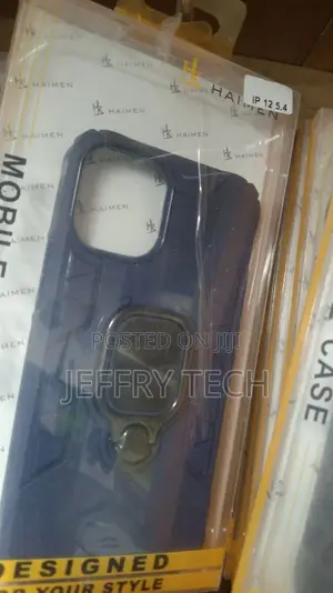 Back Cover Case With Magnetic Ring Holder for iPhone 12 (6.1