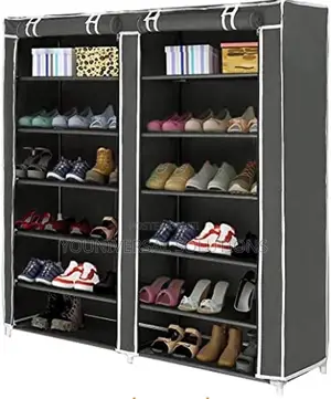 Brand New Double Shoe Rack With Cover