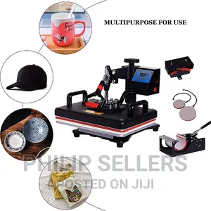 8 in 1 30 × 38cm Heat Press Machine Digital 1250W Combo Prin