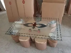Imported Morden Coffee Table With 4 Stools