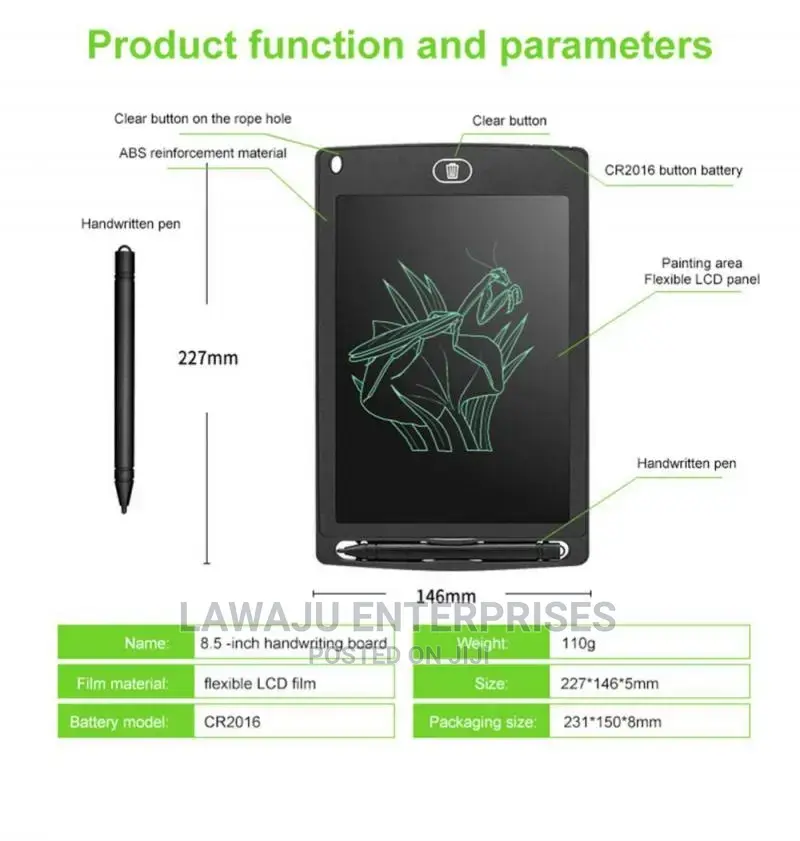 8.5" LCD Writing Drawing Pad