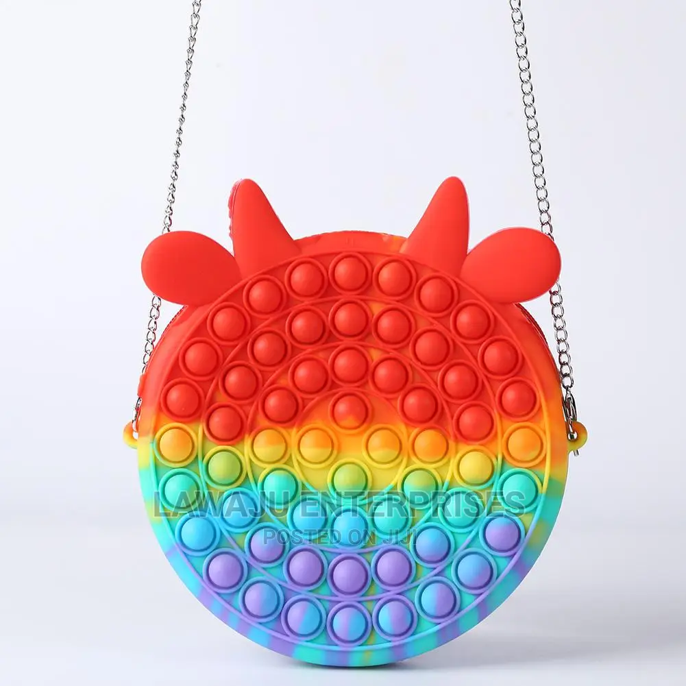 Rainbow Pop It Bubble Fidget Handbag
