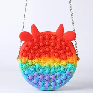 Rainbow Pop It Bubble Fidget Handbag