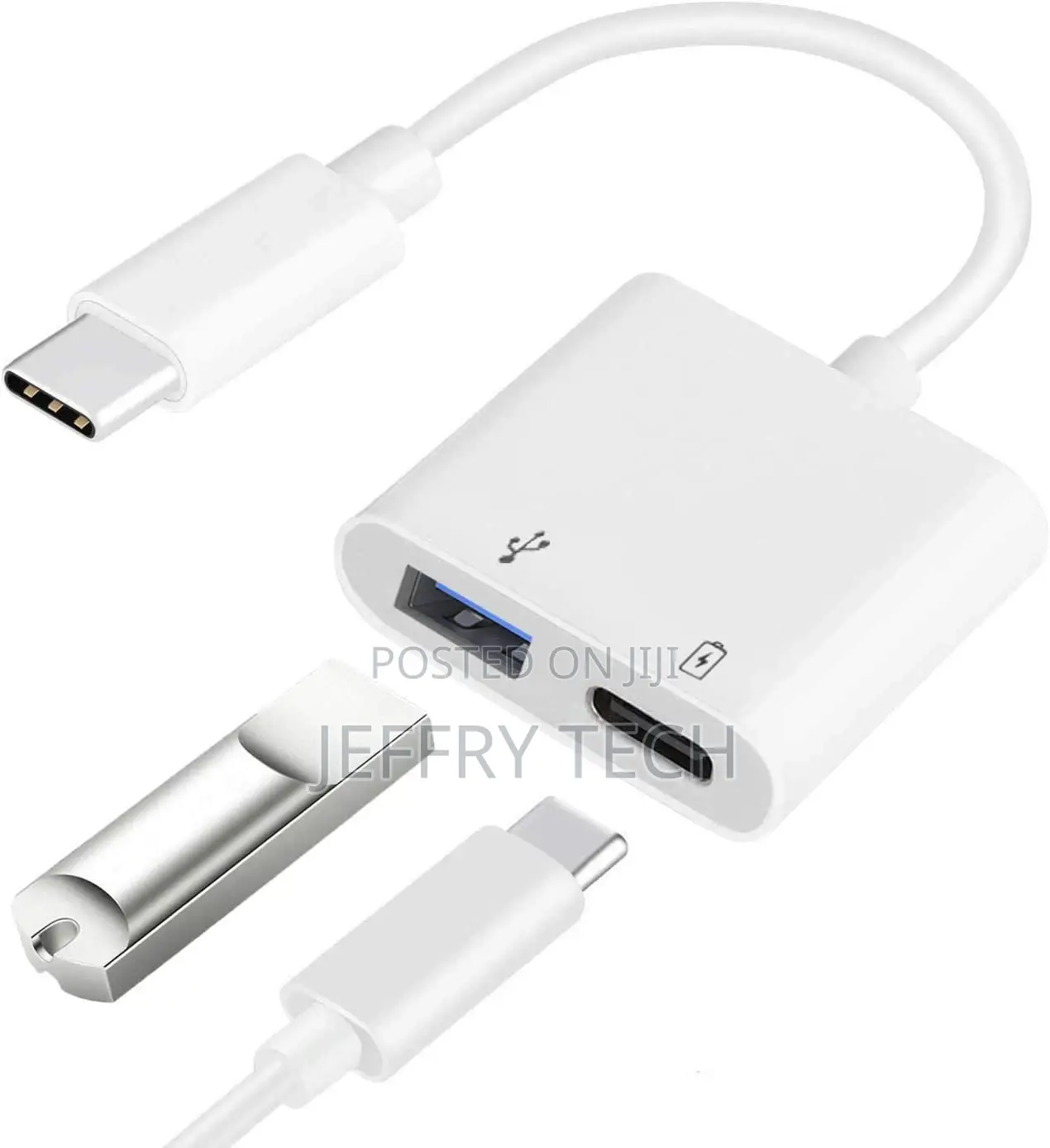 Coteetci USB-C 2-in-1 OTG Adapter