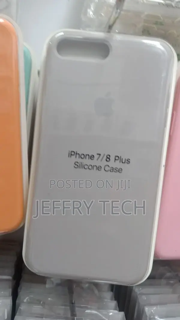 High Quality Silicone Case for iPhone 8 Plus- Grey