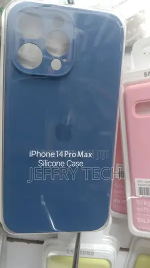 Blue Silicone Case for Apple iPhone 14 Pro Max