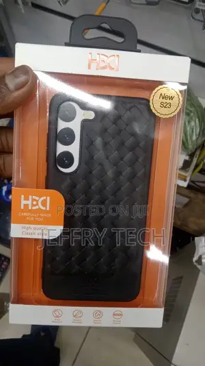 Pebbled Weave Leather Case for Samsung Galaxy S23 Case