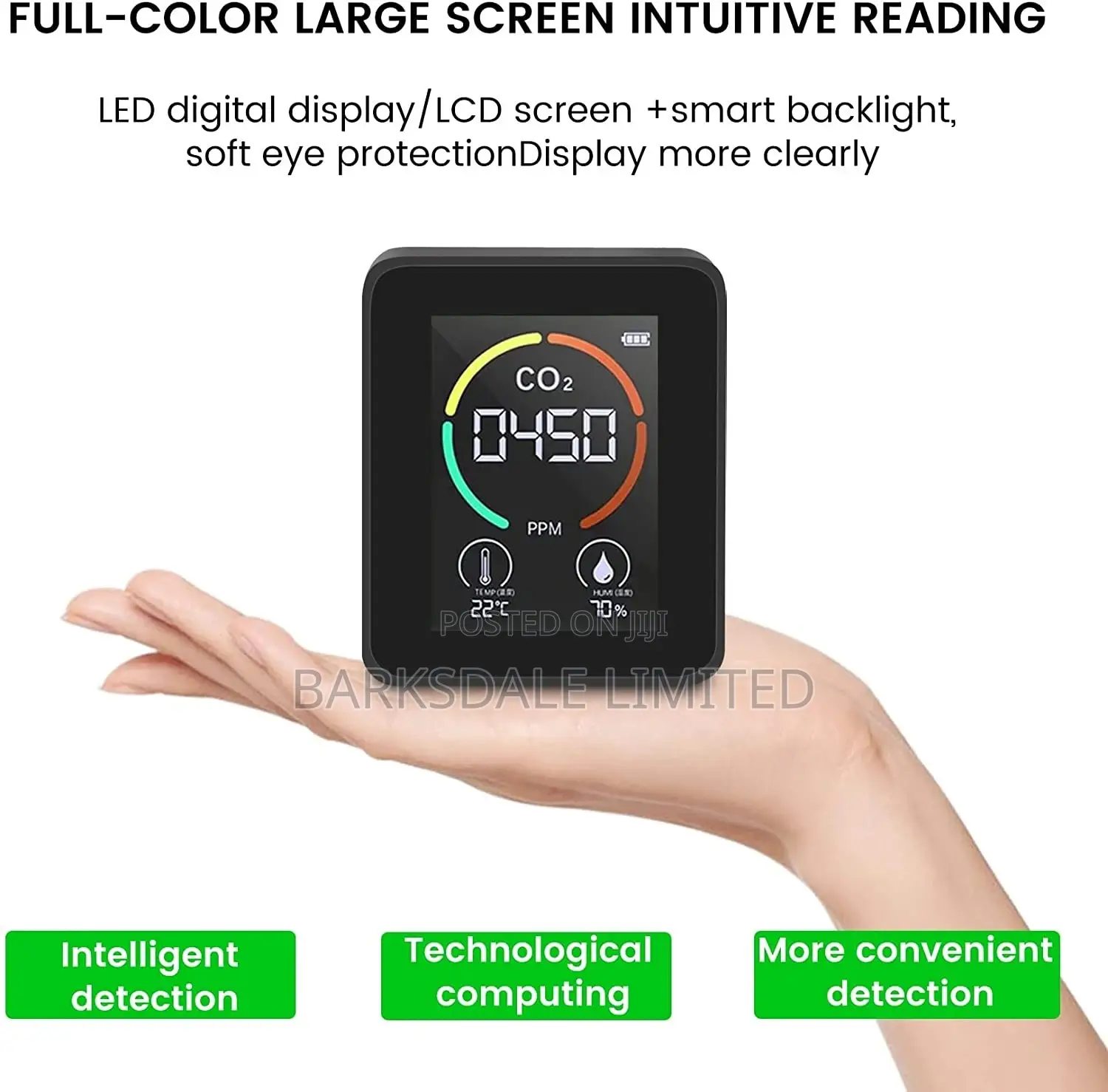 CO2 Air Thermometer Humidity Quality Carbon Detector Meter