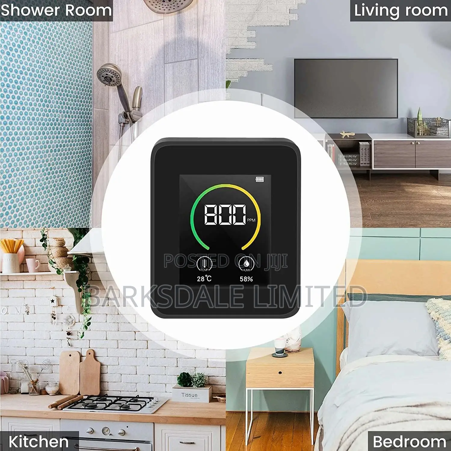 CO2 Air Thermometer Humidity Quality Carbon Detector Meter