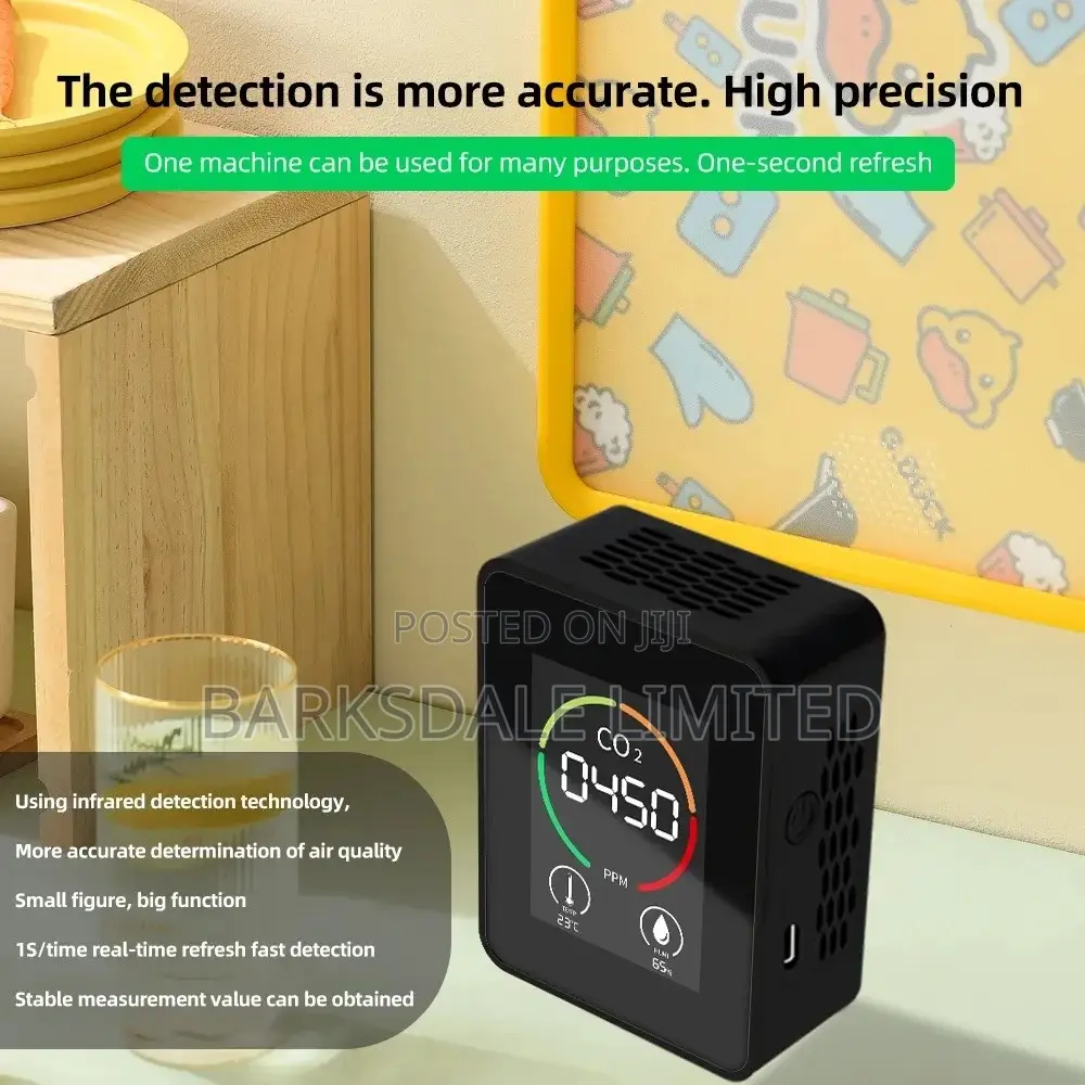 CO2 Air Thermometer Humidity Quality Carbon Detector Meter