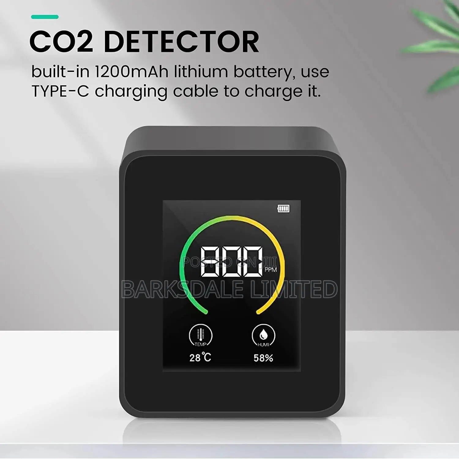 CO2 Air Thermometer Humidity Quality Carbon Detector Meter
