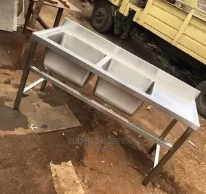 Kitchen Double Bowl Stainless Steel Sink.