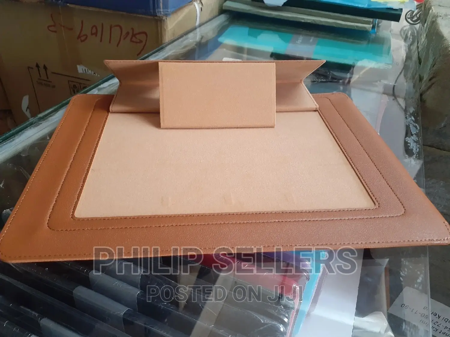 Laptop Stand Mouse Pouch With Charge Cable Storage