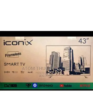 Iconix 43" Smart Android Frameless Tv With Bluetooth