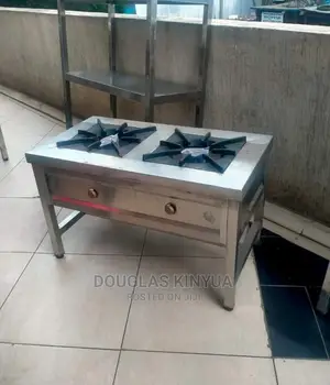 Stainless Steel Two Burner Gas Cooker( High Pressure)