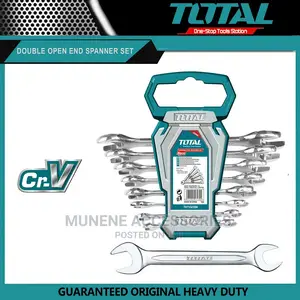 Total 8pcs Double Open End Spanner Set 6mm - 22mm Wrench