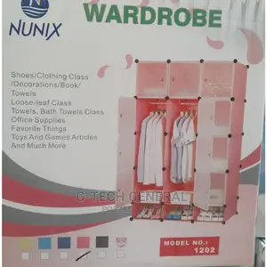 Nunix Generic 3 Column Plastic Wardrobe