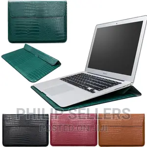 Crocodile Skin Laptop Sleeve Stand Bag for Macbook Pro