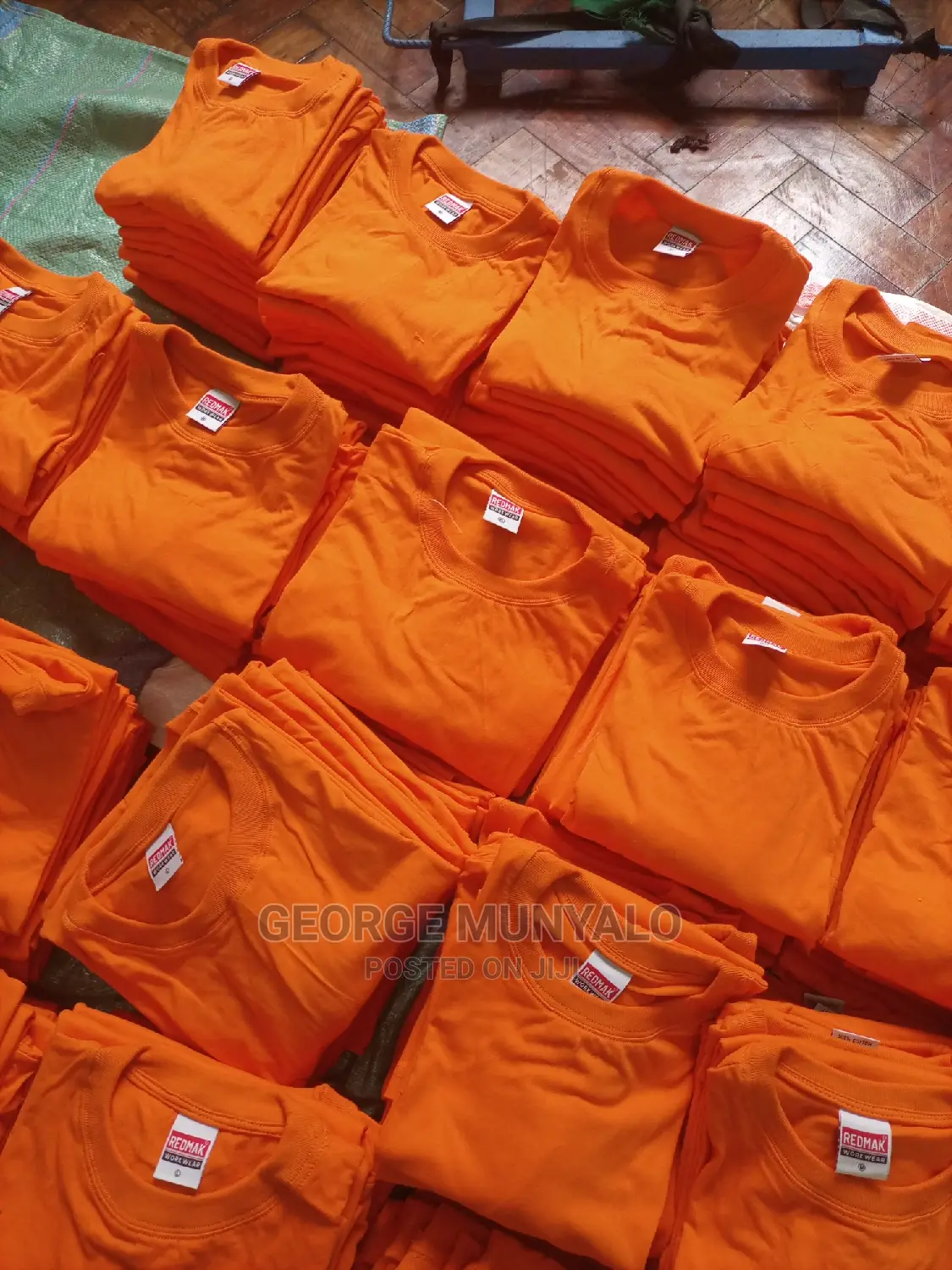 Orange Plain T-Shirts