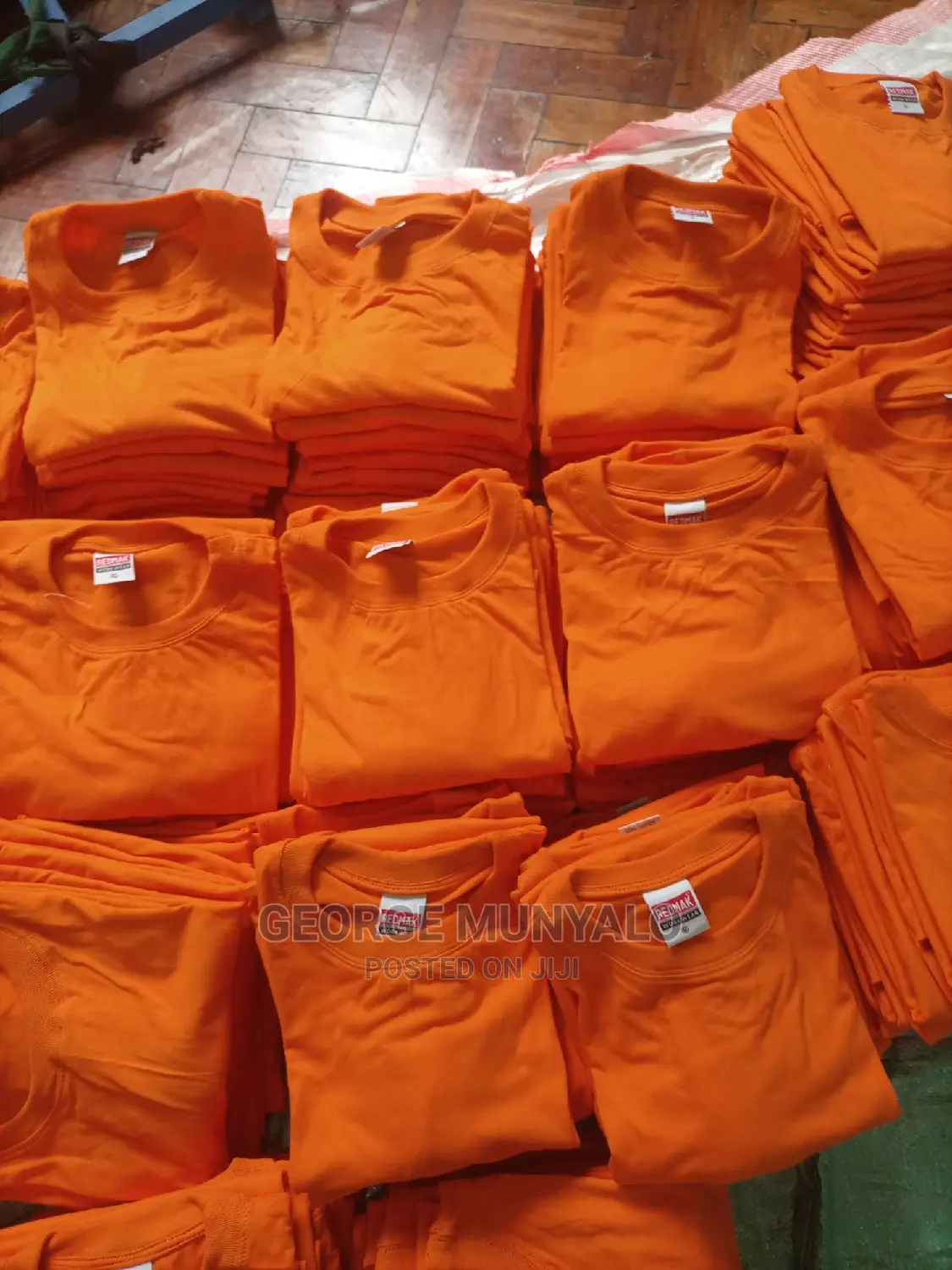 Orange Plain T-Shirts