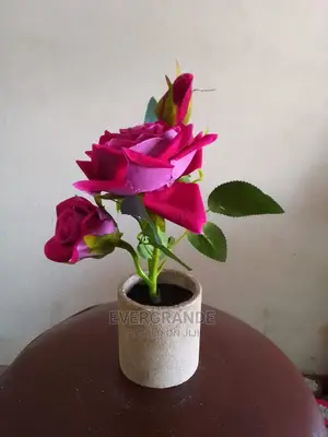 Artificial Flowers With Vase