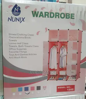 Nunix Plastic Wardrobe 3 Column