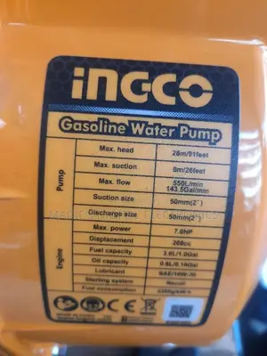 Ingco Gasoline Water Pump 2inch