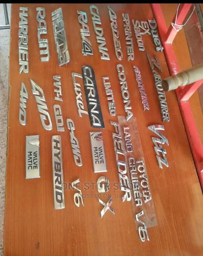 Different Chrome Replacement Car Rear Badge Stickers