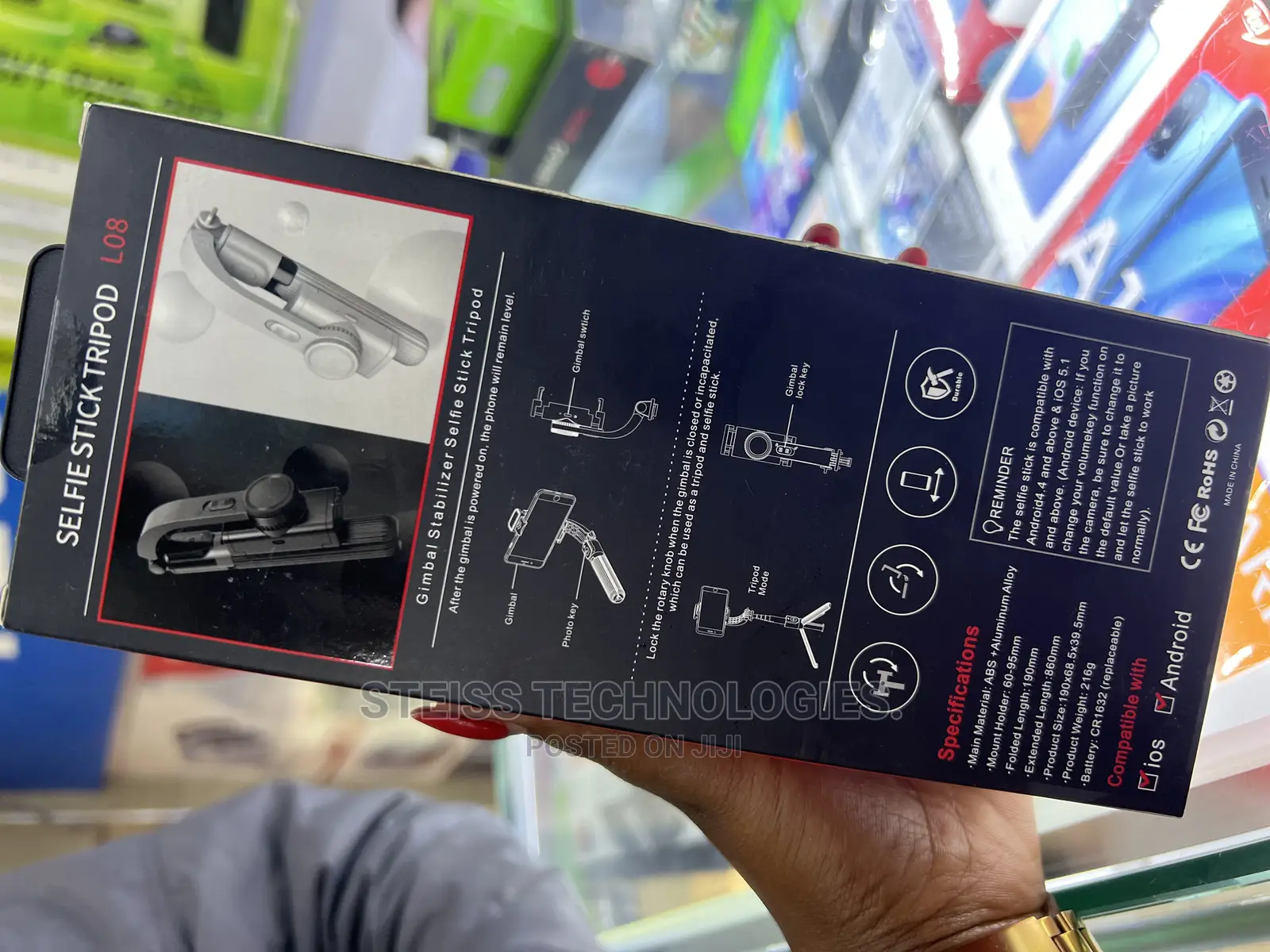 Gimbal Stabilizer L08 Tripod.