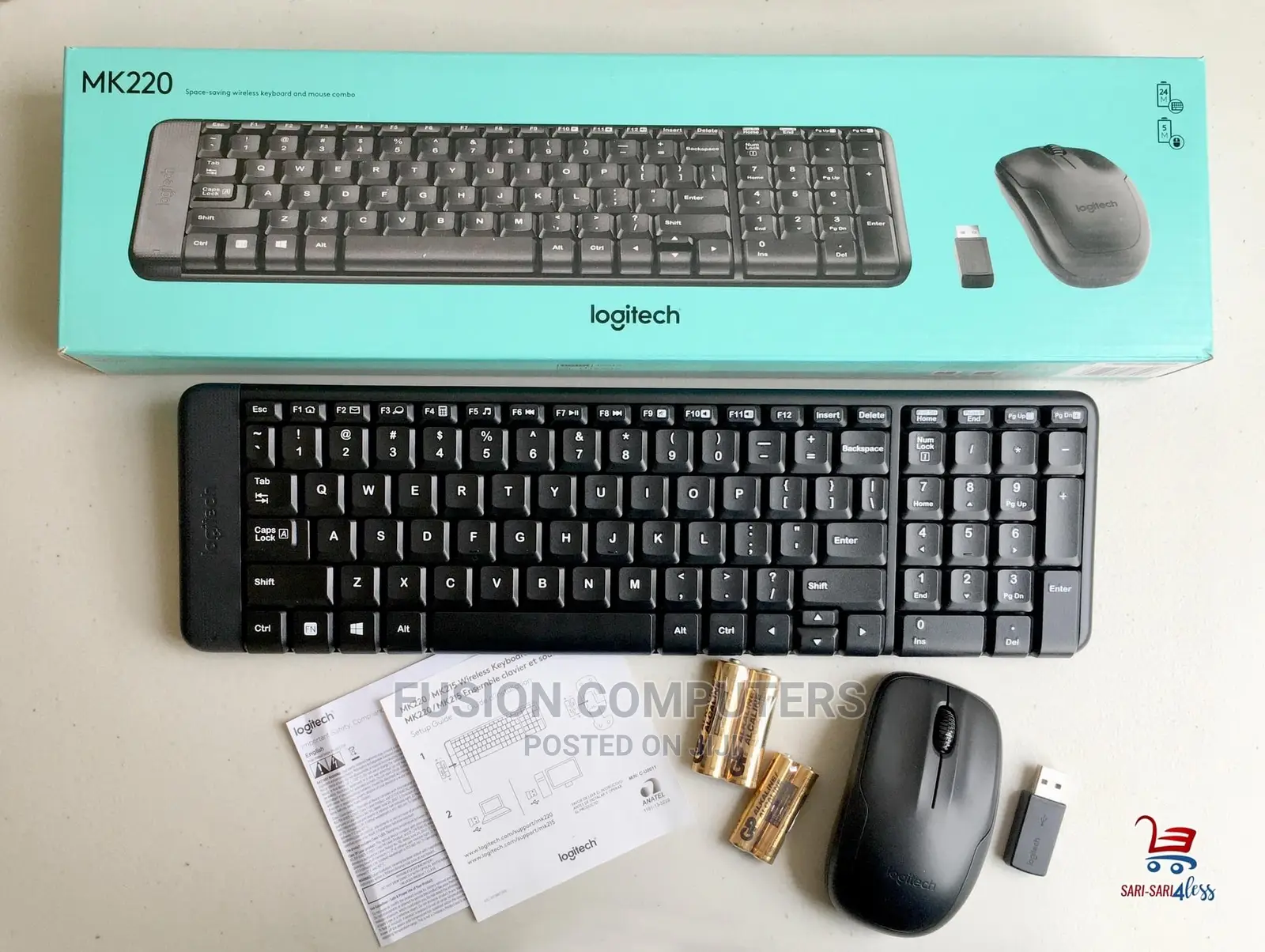 Logitech MK220 Compact Wireless Keyboard Mouse Combo