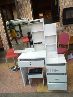 European Imported Dressing Table With a Sliding Mirror