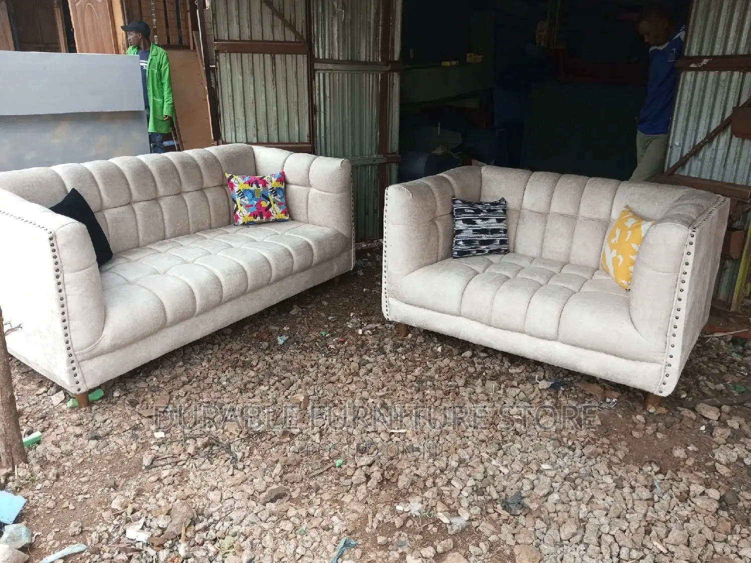 Chester Sofa 5 Seater Beige