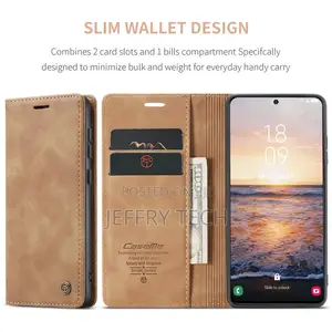 Samsung Galaxy S23 Retro Flip Leather Wallet Case Brown