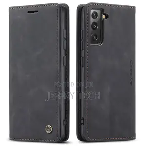 Samsung Galaxy S22 Retro Flip Leather Wallet Case Black