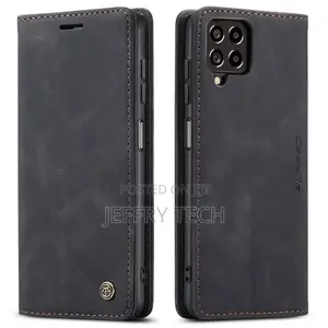 Samsung Galaxy M53 5G Retro Flip Leather Wallet Case Black