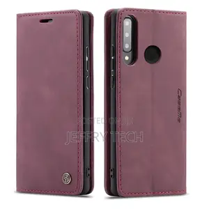 Huawei P30 Lite Retro Flip Leather Wallet Case Red