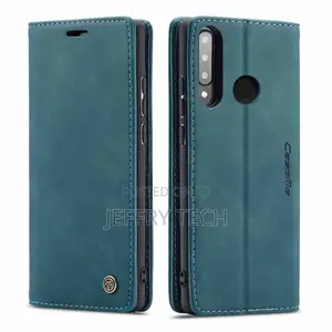 Huawei P30 Lite Retro Flip Leather Wallet Case Blue