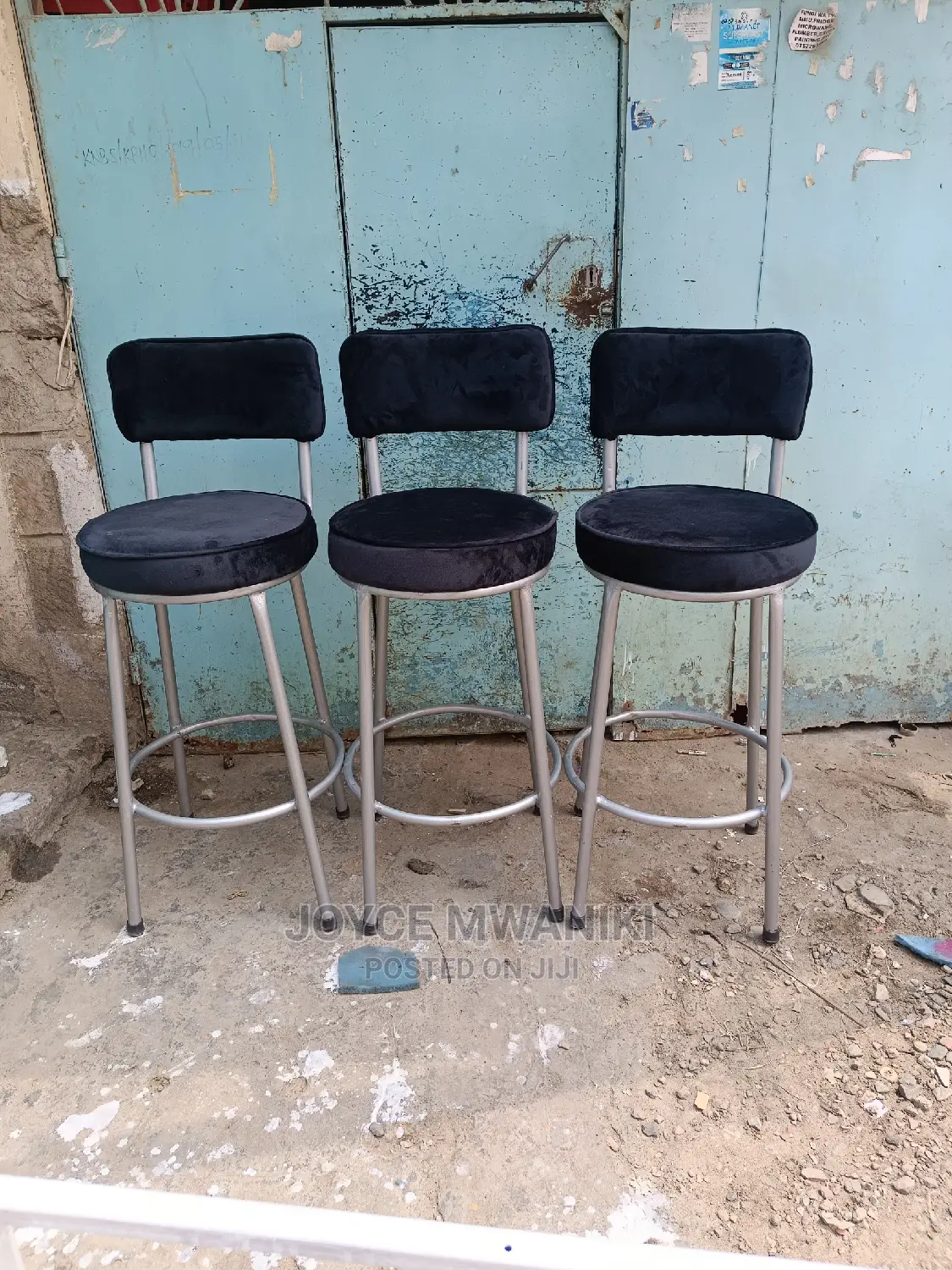 Kitchen Counter Stools or Bar Stools Black in Colour