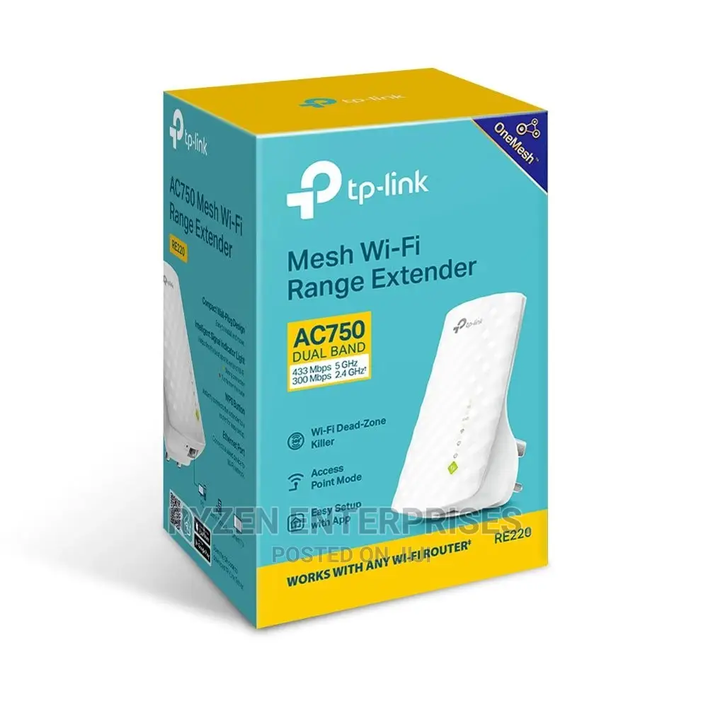 Tp-link Ac750 Wifi Range Extender -tl-re220