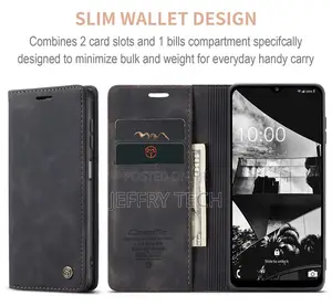 Samsung Galaxy M33 5G Retro Flip Leather Wallet Case Black