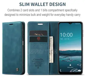 Samsung Galaxy M33 5G Retro Flip Leather Wallet Case Blue