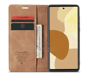 Google Pixel 6 Retro Flip Leather Wallet Case Brown