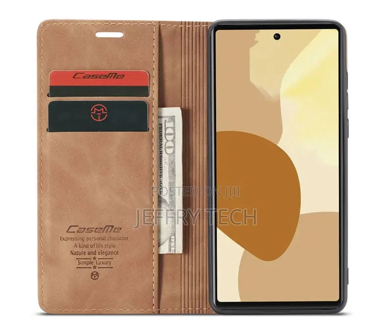 Google Pixel 6 Retro Flip Leather Wallet Case Brown