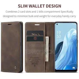 OPPO Reno 8 4G Retro Flip Leather Wallet Case Coffee
