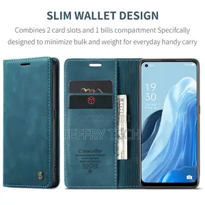 OPPO Reno 8 4G Retro Flip Leather Wallet Case Blue
