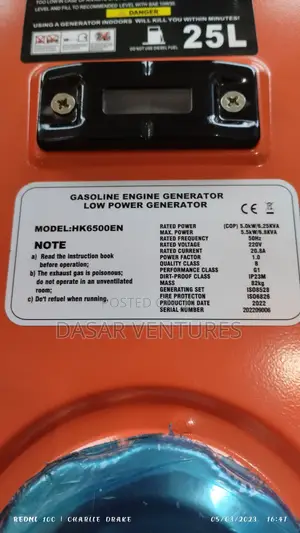 Hisaki Power Generator 6kva